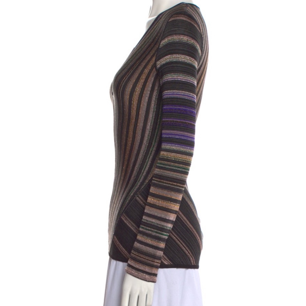 Missoni Multicolor Striped V‑Neck Knit Top - Picture 3 of 15